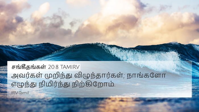 சங்கீதங்கள் 20:8 TAMIRV 4K Wallpaper - அவர்கள் முறிந்து - 4K Wallpaper Bible Verse