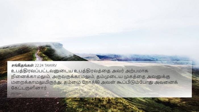 சங்கீதங்கள் 22:24 TAMIRV 4K Wallpaper -  - 4K Wallpaper Bible Verse
