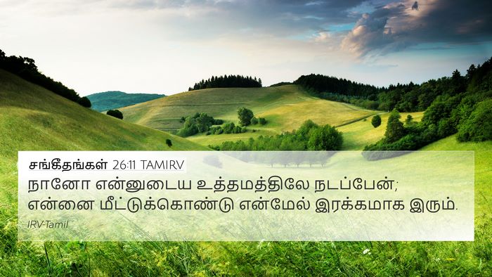 சங்கீதங்கள் 26:11 TAMIRV Bible Verse Image