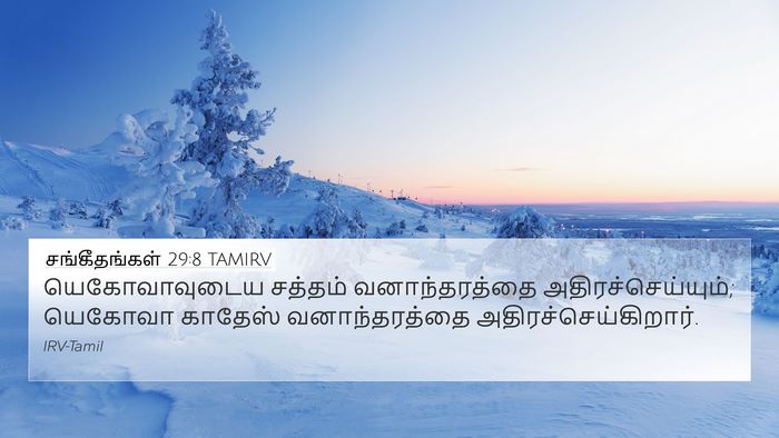 சங்கீதங்கள் 29:8 TAMIRV Bible Verse Image