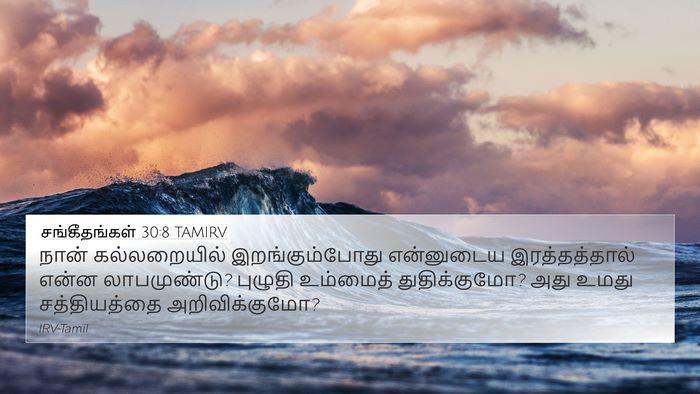 சங்கீதங்கள் 30:8 TAMIRV Bible Verse Image
