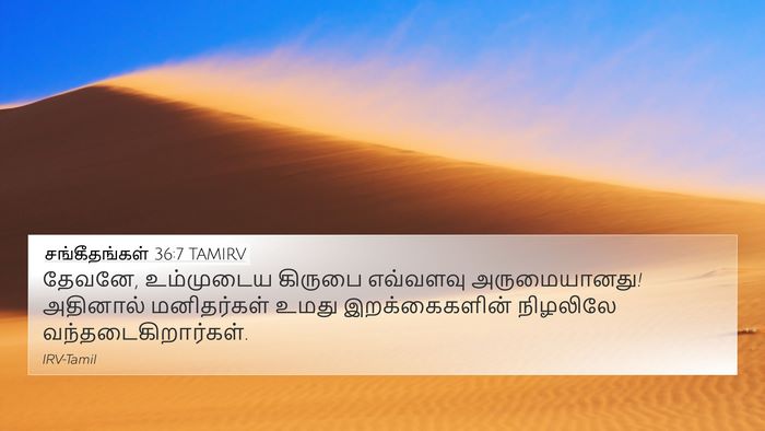 சங்கீதங்கள் 36:7 TAMIRV Bible Verse Image