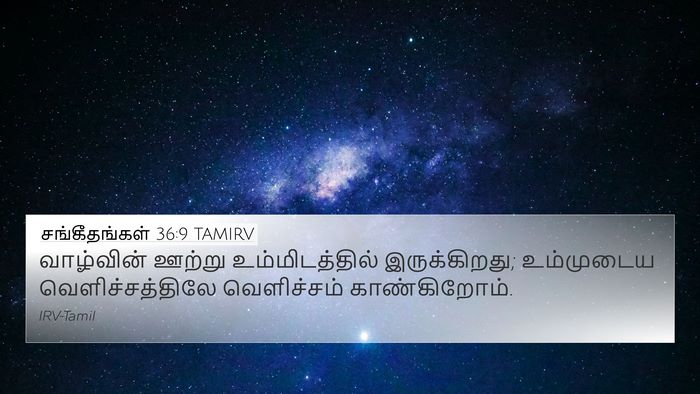சங்கீதங்கள் 36:9 TAMIRV Bible Verse Image