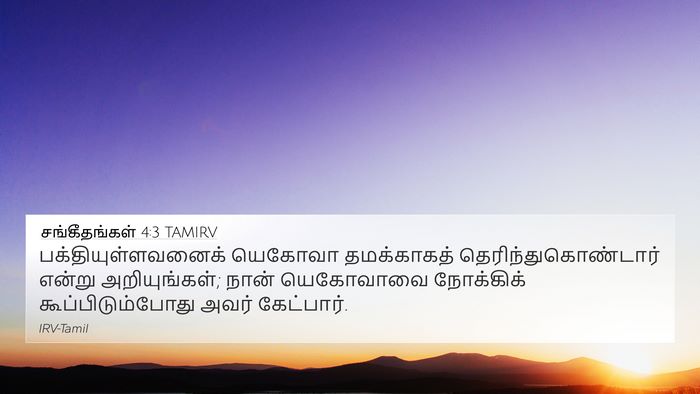 சங்கீதங்கள் 4:3 TAMIRV Bible Verse Image