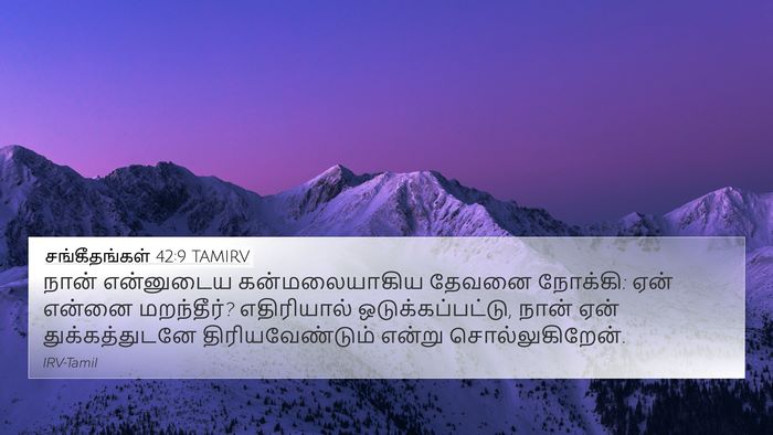 சங்கீதங்கள் 42:9 TAMIRV Bible Verse Image