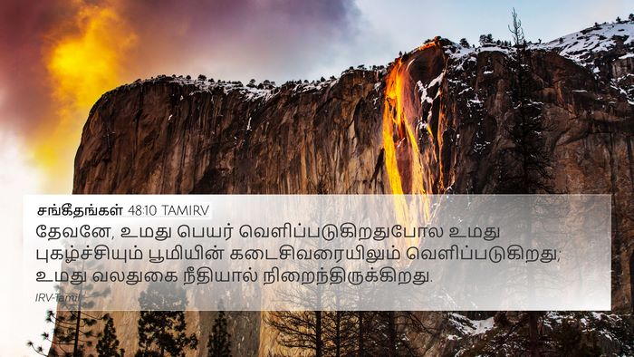 சங்கீதங்கள் 48:10 TAMIRV Bible Verse Image