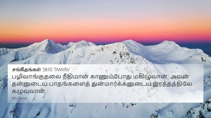 சங்கீதங்கள் 58:10 TAMIRV Bible Verse Image