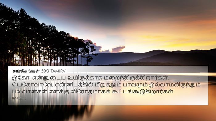 சங்கீதங்கள் 59:3 TAMIRV Bible Verse Image