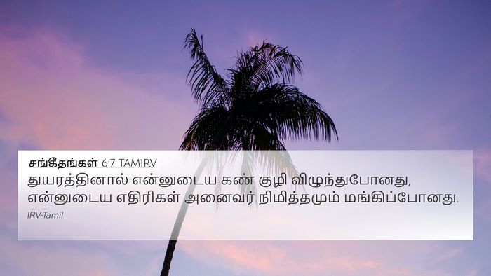 சங்கீதங்கள் 6:7 TAMIRV Bible Verse Image