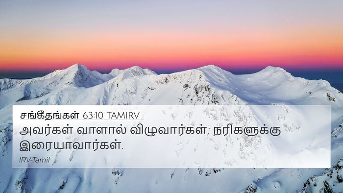 சங்கீதங்கள் 63:10 TAMIRV Bible Verse Image