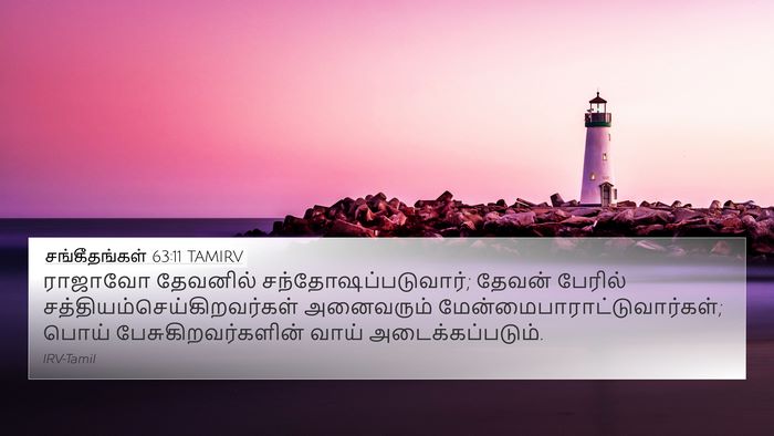 சங்கீதங்கள் 63:11 TAMIRV Bible Verse Image