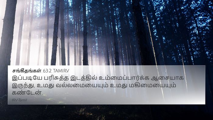 சங்கீதங்கள் 63:2 TAMIRV Bible Verse Image