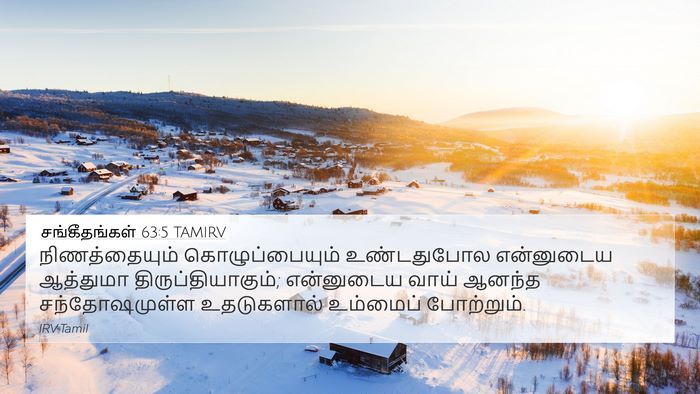 சங்கீதங்கள் 63:5 TAMIRV Bible Verse Image