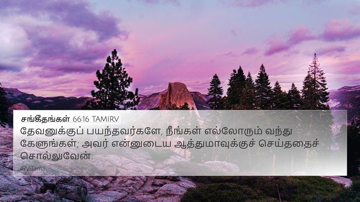 சங்கீதங்கள் 66:16 TAMIRV Bible Verse Image