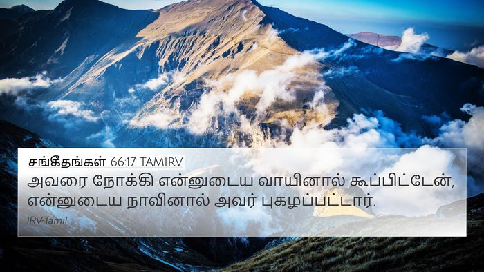 சங்கீதங்கள் 66:17 TAMIRV 4K Wallpaper - அவரை நோக்கி - 4K Wallpaper Bible Verse