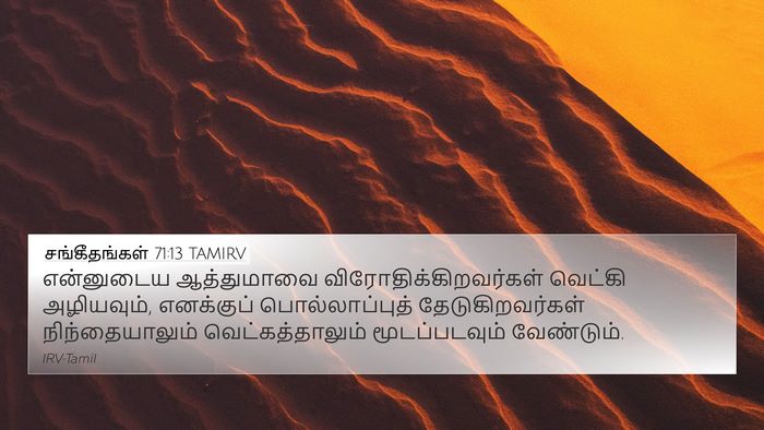 சங்கீதங்கள் 71:13 TAMIRV Bible Verse Image