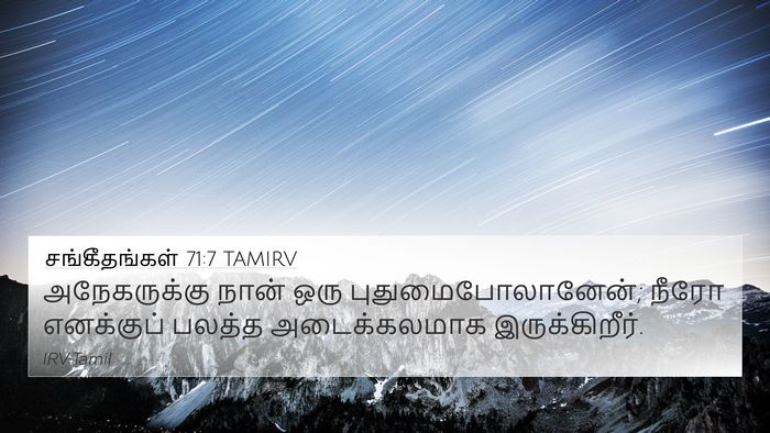 சங்கீதங்கள் 71:7 TAMIRV Bible Verse Image