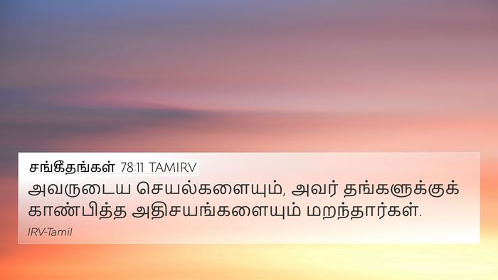 சங்கீதங்கள் 78:11 TAMIRV Bible Verse Image