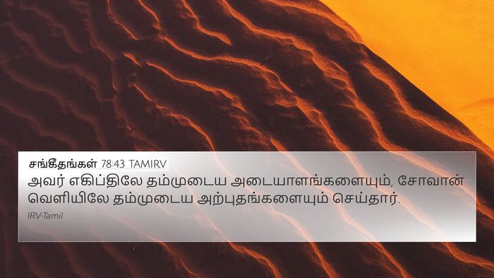 சங்கீதங்கள் 78:43 TAMIRV Bible Verse Image