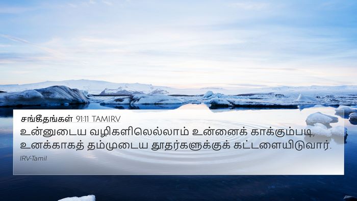 சங்கீதங்கள் 91:11 TAMIRV Bible Verse Image