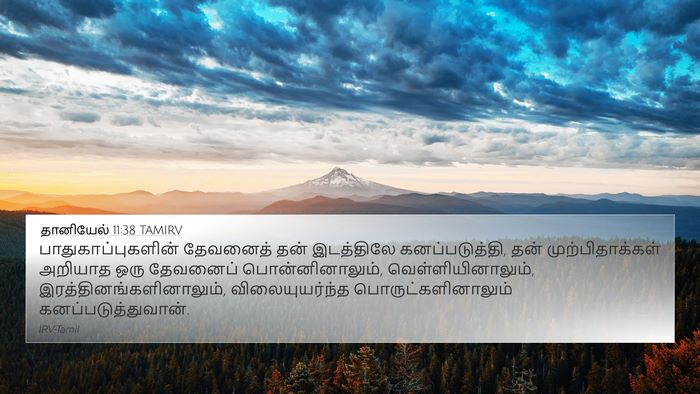 தானியேல் 11:38 TAMIRV Bible Verse Image