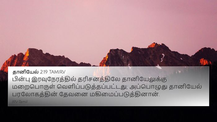 தானியேல் 2:19 TAMIRV Bible Verse Image