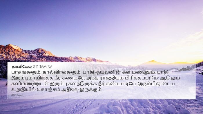 தானியேல் 2:41 TAMIRV 4K Wallpaper - பாதங்களும், - 4K Wallpaper Bible Verse