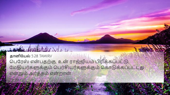 தானியேல் 5:28 TAMIRV Bible Verse Image