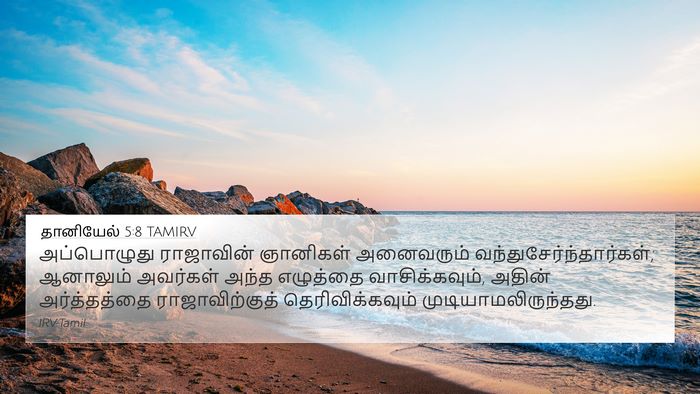 தானியேல் 5:8 TAMIRV Bible Verse Image