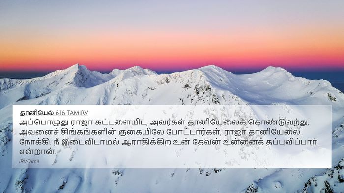 தானியேல் 6:16 TAMIRV Bible Verse Image