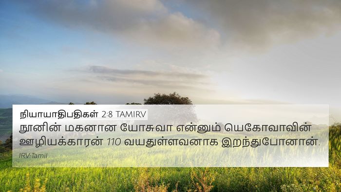 நியாயாதிபதிகள் 2:8 TAMIRV Bible Verse Image