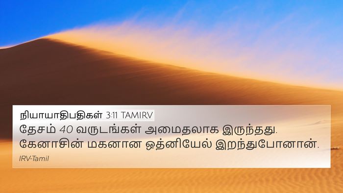 நியாயாதிபதிகள் 3:11 TAMIRV Bible Verse Image