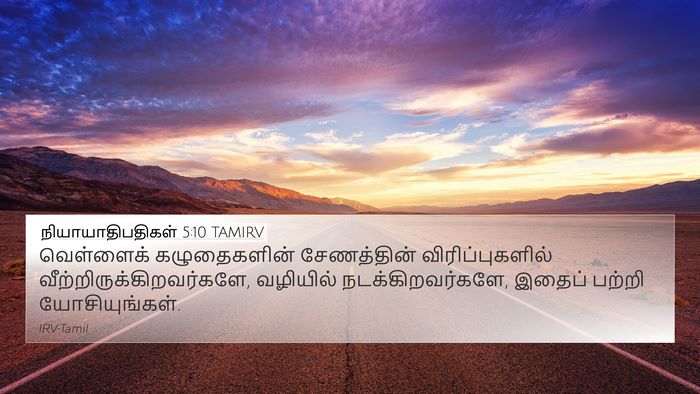நியாயாதிபதிகள் 5:10 TAMIRV Bible Verse Image