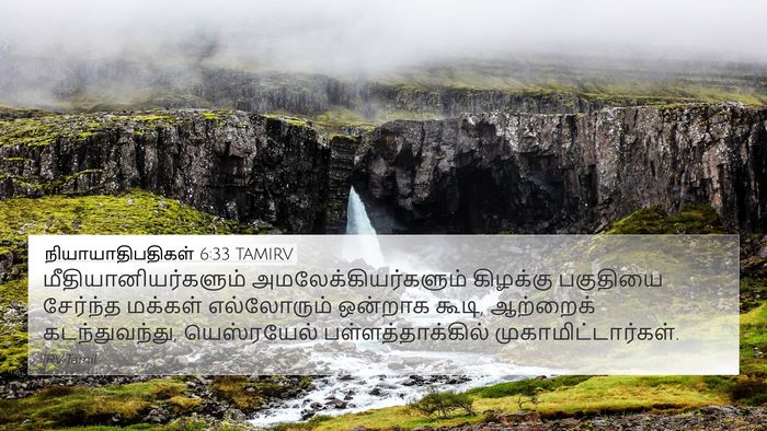 நியாயாதிபதிகள் 6:33 TAMIRV Bible Verse Image