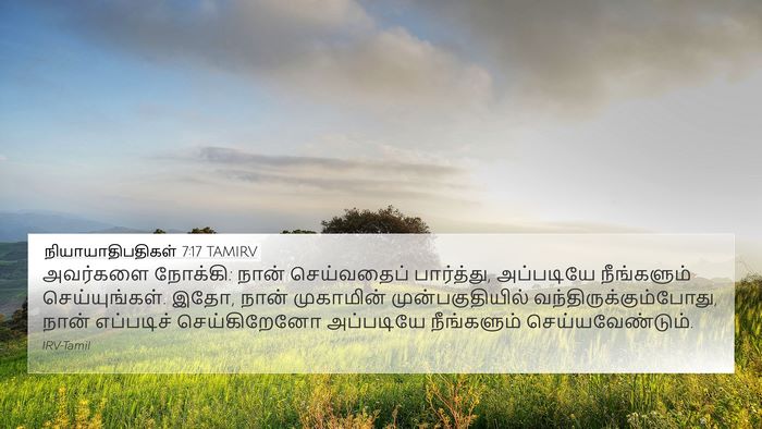 நியாயாதிபதிகள் 7:17 TAMIRV 4K Wallpaper - அவர்களை நோக்கி: - 4K Wallpaper Bible Verse