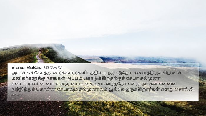 நியாயாதிபதிகள் 8:15 TAMIRV Bible Verse Image