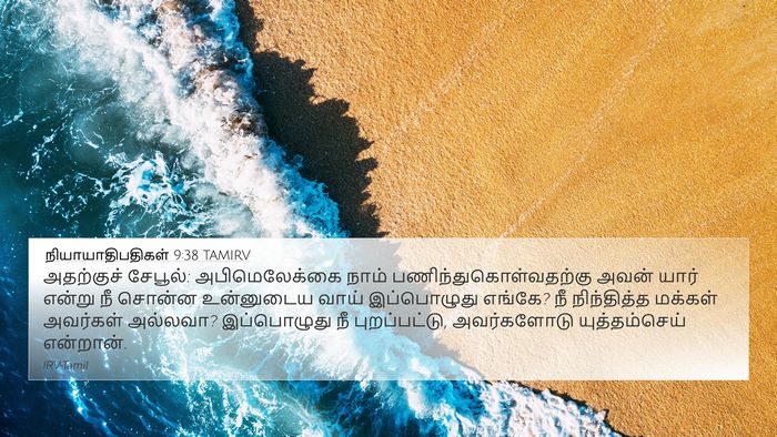 நியாயாதிபதிகள் 9:38 TAMIRV Bible Verse Image