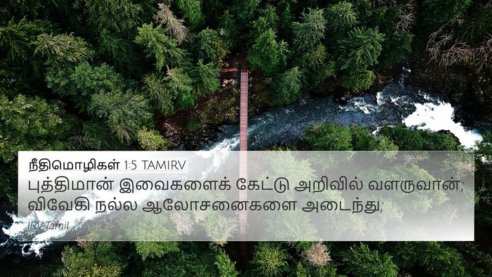 நீதிமொழிகள் 1:5 TAMIRV Bible Verse Image