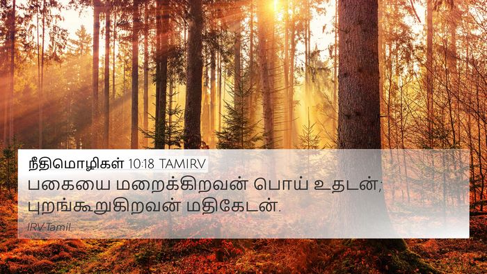 நீதிமொழிகள் 10:18 TAMIRV Bible Verse Image