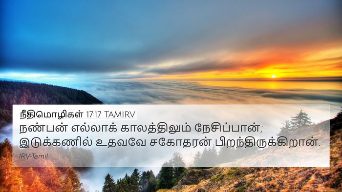 நீதிமொழிகள் 17:17 TAMIRV Bible Verse Image