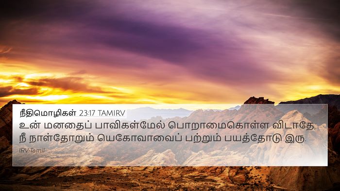 நீதிமொழிகள் 23:17 TAMIRV Bible Verse Image