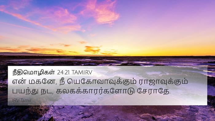நீதிமொழிகள் 24:21 TAMIRV Bible Verse Image