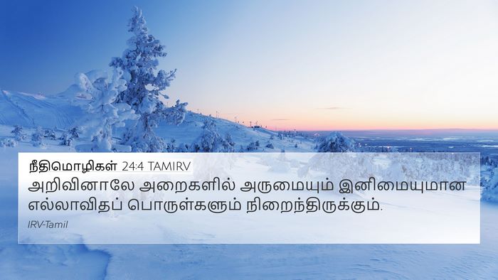 நீதிமொழிகள் 24:4 TAMIRV Bible Verse Image