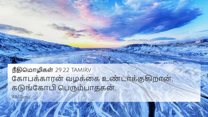நீதிமொழிகள் 29:22 TAMIRV Bible Verse Image