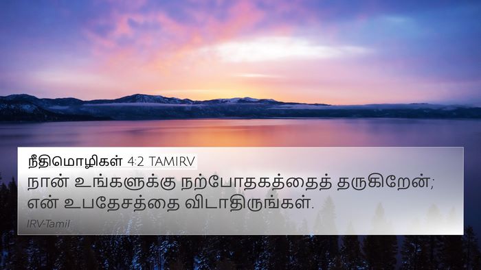 நீதிமொழிகள் 4:2 TAMIRV Bible Verse Image