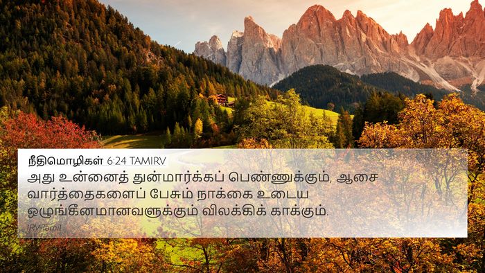 நீதிமொழிகள் 6:24 TAMIRV Bible Verse Image