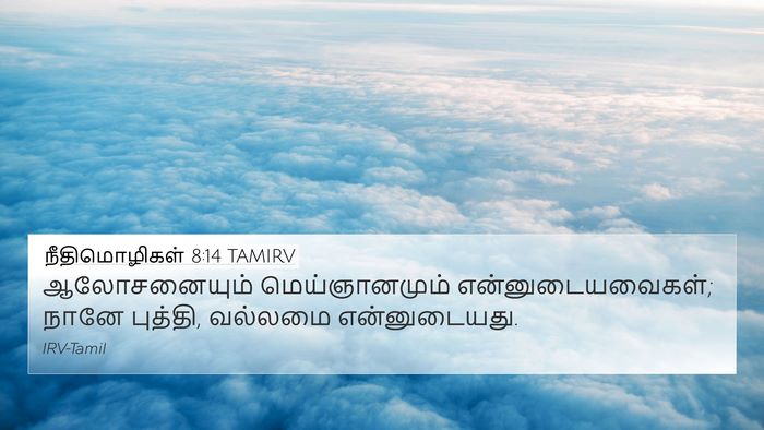 நீதிமொழிகள் 8:14 TAMIRV Bible Verse Image
