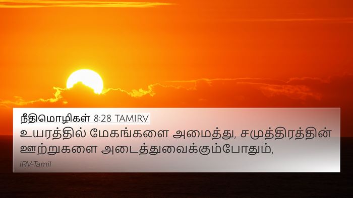 நீதிமொழிகள் 8:28 TAMIRV Bible Verse Image