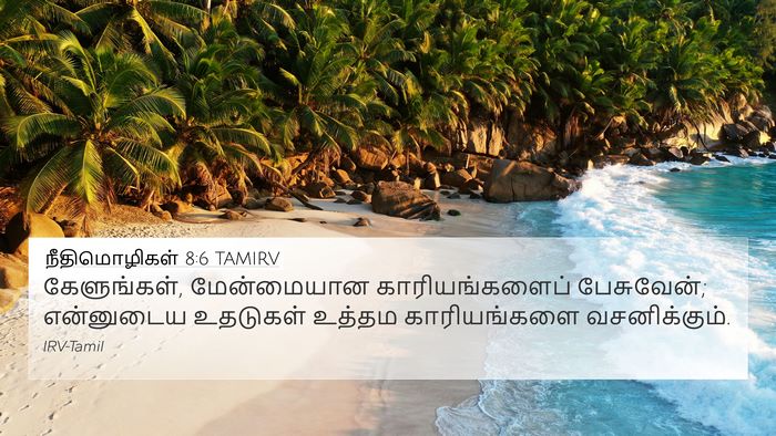 நீதிமொழிகள் 8:6 TAMIRV Bible Verse Image