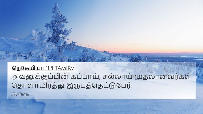 நெகேமியா 11:8 TAMIRV 4K Wallpaper - அவனுக்குப்பின் - 4K Wallpaper Bible Verse